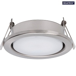 Einbauleuchte MEGATRON PLANEX max. 15W, GX53, ohne Leuchtmittel, Stahl gebrstet