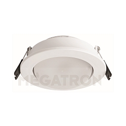 Recessed ring PLANEX, IP20,  11cm, 230V AC, GX53 max. 6.5W, swiveling 20