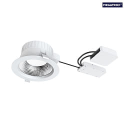 Plafonnier encastr FILA DALI rond IP54, argent mat gradable
