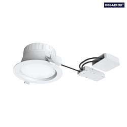 Plafonnier encastr FILA DALI rond IP54, blanc mat gradable