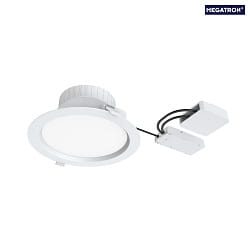 Plafonnier encastr FILA DALI rond IP54, blanc mat gradable