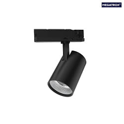 LED 3-Phasen Schienenstrahler ANGOLO L, IP20, 29W 3000K 3100lm 15/24/45 (variabel), CRi >90, schaltbar, schwarz
