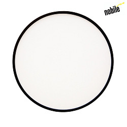 ceiling luminaire WD 300 R SCCT MP round, with motion detector IP44, black dimmable