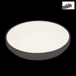 ceiling luminaire WD 400 R SCCT MP round, with motion detector IP44, black dimmable