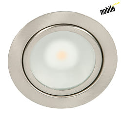 LED Mbeleinbau-Downlight N 5020 COB, 3er-Set, 3x 3.3W 3000K, starr, Nickel gebrstet