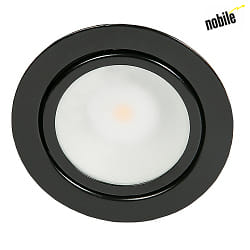 LED Mbeleinbau-Downlight N 5020 COB, 3er-Set, 3x 3.3W 3000K, starr, Schwarz