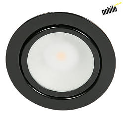 LED funiture built-in downlight N 5020 COB (3 pc. + accessories), 3x 3.3W 3000K, fixed optics, black