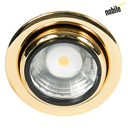 3er-Set LED Mbeleinbau-Downlight N 5022 COB, 3x 3.3W 3000K, mit Treiber + AMP-Verbinder, schwenkbar, Gold