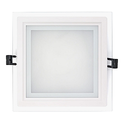 LED Glas Panel 200Q, eckig, 14W, DTW, IP20, wei