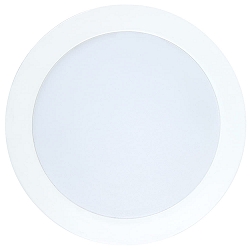 LED Einbau-Panel FLAT 105 R, IP44, Bad + K�che, rund, � 14.5cm, 350mA (exkl. BG), dimmbar, 8W 3000K 120�, wei�