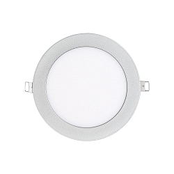 LED Einbau-Panel FLAT 130 R, IP20, � 17cm, 350mA (exkl. BG), dimmbar, 10W 3000K 930lm 120�, Titan matt