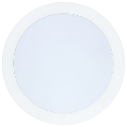 LED Einbau-Panel FLAT 130 R, IP44, Bad + K�che, rund, � 17cm, 350mA (exkl. BG), dimmbar, 11W 3000K 930lm 120�, wei�
