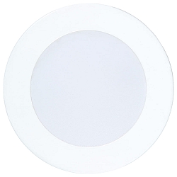 LED Einbau-Panel FLAT 50 R, IP44, Bad + K�che, rund, � 8.9cm, 350mA (exkl. BG), dimmbar, 5W 3000K 410lm 120�, wei�