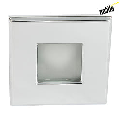 Recessed outdoor luminaire WT 50 Q, IP65 on front,  8.6cm, GX5.3 max. 50W, chrome
