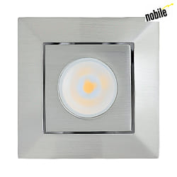 Recessed LED spot LED MINI SPOT SQ CSP, 3W, 38, 3000K, 230lm, dimmable, brushed nickel