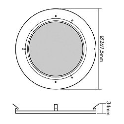 Zubehr fr LED HIGH BAY 184/240 - Linse 90