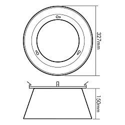Lampadina a riflettore LED HIGH BAY 184/240, Nero, Argento