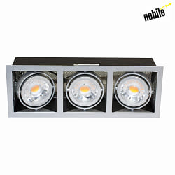 Recessed LED luminaire LED MINI KARDAN E3, 3x7W 3000K 24, CRi>90, dimmable, matt titatium