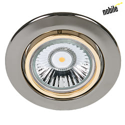 Recessed spot DOWNLIGHT C 3830,  8.8cm, GX5.3, swiveling, black chrome