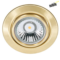 Recessed spot DOWNLIGHT C 3830,  8.8cm, GX5.3, swiveling, brushed brass