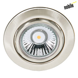 Recessed spot DOWNLIGHT C 3830,  8.8cm, GX5.3, swiveling, brushed nickel