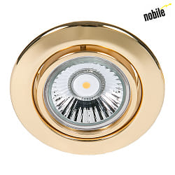 Recessed spot DOWNLIGHT C 3830,  8.8cm, GX5.3, swiveling, 24 carat gold-plated