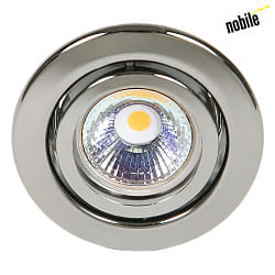 Einbaustrahler DOWNLIGHT C 3840,  7cm, GZ4, schwenkbar, schwarz-Chrom