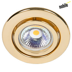 Einbaustrahler DOWNLIGHT C 3840,  7cm, GZ4, schwenkbar, 24 Karat vergoldet