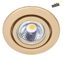 Einbaustrahler DOWNLIGHT C 3840,  7cm, GZ4, schwenkbar, Gold