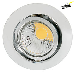 Recessed spot DOWNLIGHT D 3830,  8.8cm, GX5.3, swiveling, chrome