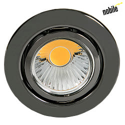 Recessed spot DOWNLIGHT D 3830,  8.8cm, GX5.3, swiveling, black chrome