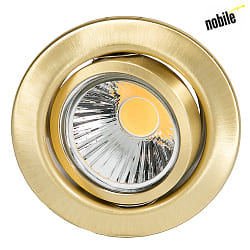 Recessed spot DOWNLIGHT D 3830,  8.8cm, GX5.3, swiveling, brushed brass