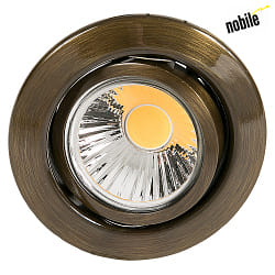 Downlight D 3830 pivotant GX5,3 IP20, laiton bross gradable