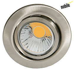 Recessed spot DOWNLIGHT D 3830,  8.8cm, GX5.3, swiveling, brushed nickel