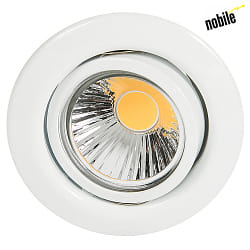 Downlight D 3830 pivotant GX5,3 IP20, blanche gradable