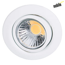 Recessed spot DOWNLIGHT D 3830,  8.8cm, GX5.3, swiveling, matt white