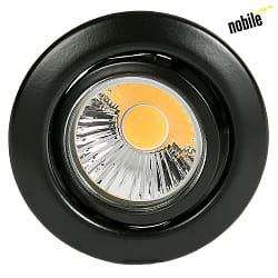 Downlight D 3830 pivotant GX5,3 IP20, noir  gradable