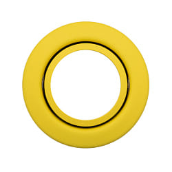 Plafonnier encastr D 3830 ORGANIC ZINC YELLOW pivotant, sans monture IP20, jaune gradable
