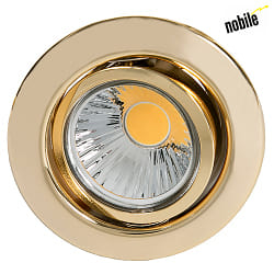 Recessed spot DOWNLIGHT D 3830,  8.8cm, GX5.3, swiveling, 24 carat gold-plated