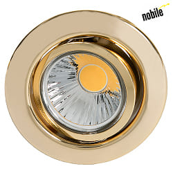 Einbaustrahler DOWNLIGHT D 3830,  8.8cm, GX5.3, schwenkbar, 24 Karat vergoldet