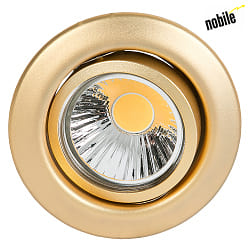 Recessed spot DOWNLIGHT D 3830,  8.8cm, GX5.3, swiveling, matt gold