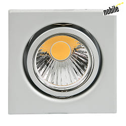 Einbaustrahler DOWNLIGHT D 3830 Q, quadratisch, 8.5 x 8.5cm, GX5.3, schwenkbar, Chrom matt