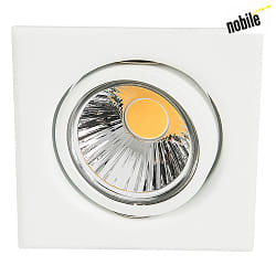 Einbaustrahler DOWNLIGHT D 3830 Q, quadratisch, 8.5 x 8.5cm, GX5.3, schwenkbar, wei matt