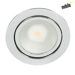 LED Furniture recessed luminaire DOWNLIGHT N 5020,  6.6cm, COB, 3.3W, 3000K, chrome