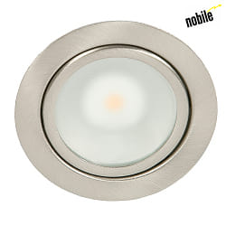 LED Furniture recessed luminaire DOWNLIGHT N 5020,  6.6cm, COB, 3.3W, 3000K, brushed nickel