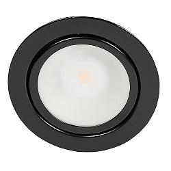 LED Mbeleinbauleuchte DOWNLIGHT N 5020,  6.6cm, COB, 3.3W 3000K, schwarz