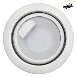 LED Mbeleinbauleuchte, N 5020 CSP LED, 3W 3000K, nickel-gebrstet