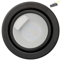 LED Furniture recessed luminaire, N 5020 CSP LED, 3W, 3000K, black