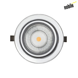 LED Mbeleinbau-Downlight N 5022 COB,  6.8cm, 350mA, 3.3W 3000K 180lm 100, CRi >90, dimmbar, schwenkbar, Chrom