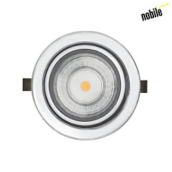 LED Furniture recessed luminaire DOWNLIGHT N 5022,  6.8cm, COB, 3.3W, 3000K, swiveling, chrome